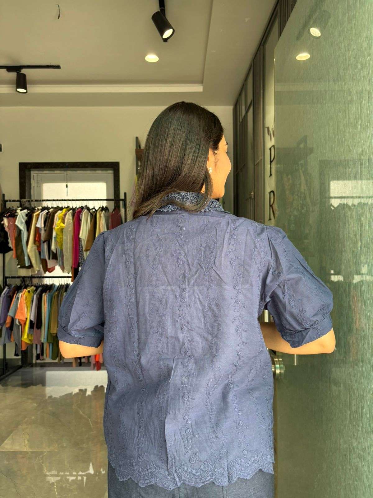 Cotton embroidered Shirt