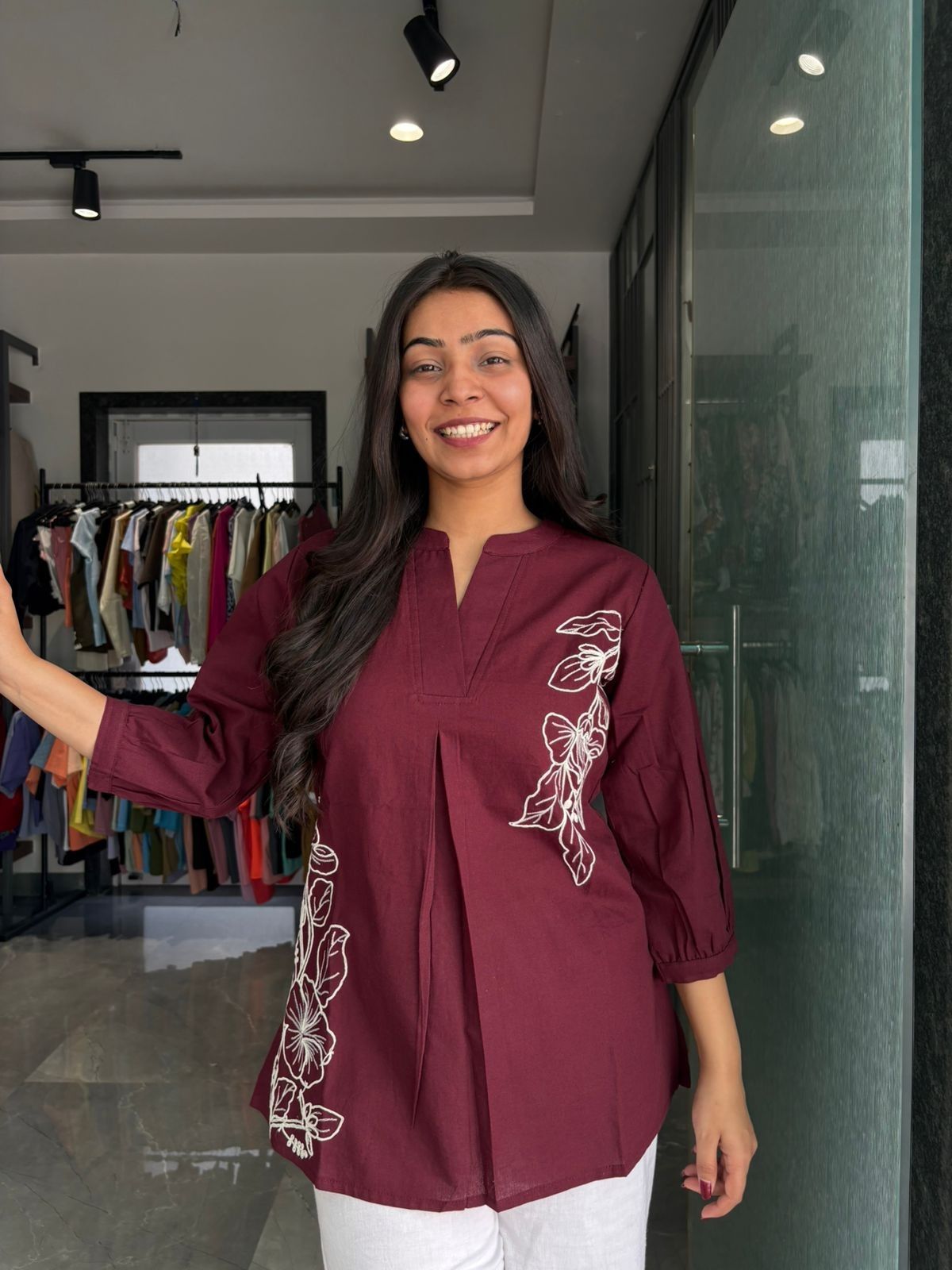 Linen Embroidered Tunic