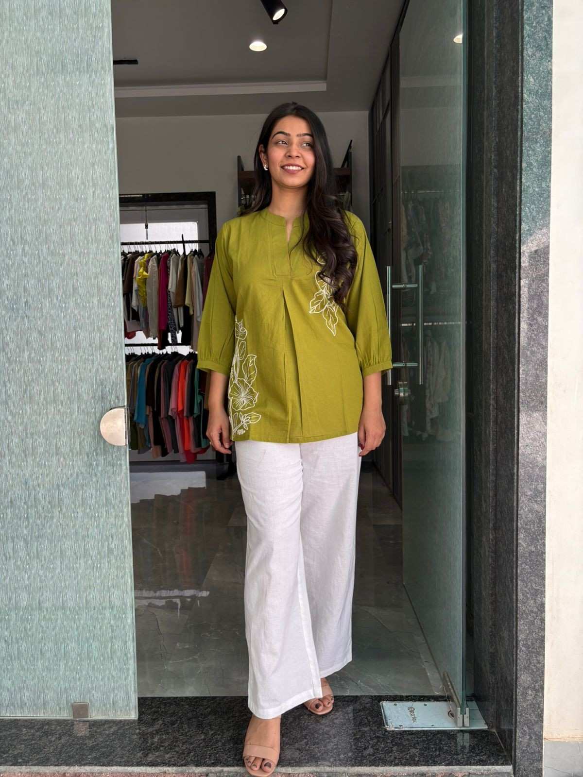 Linen Embroidered Tunic