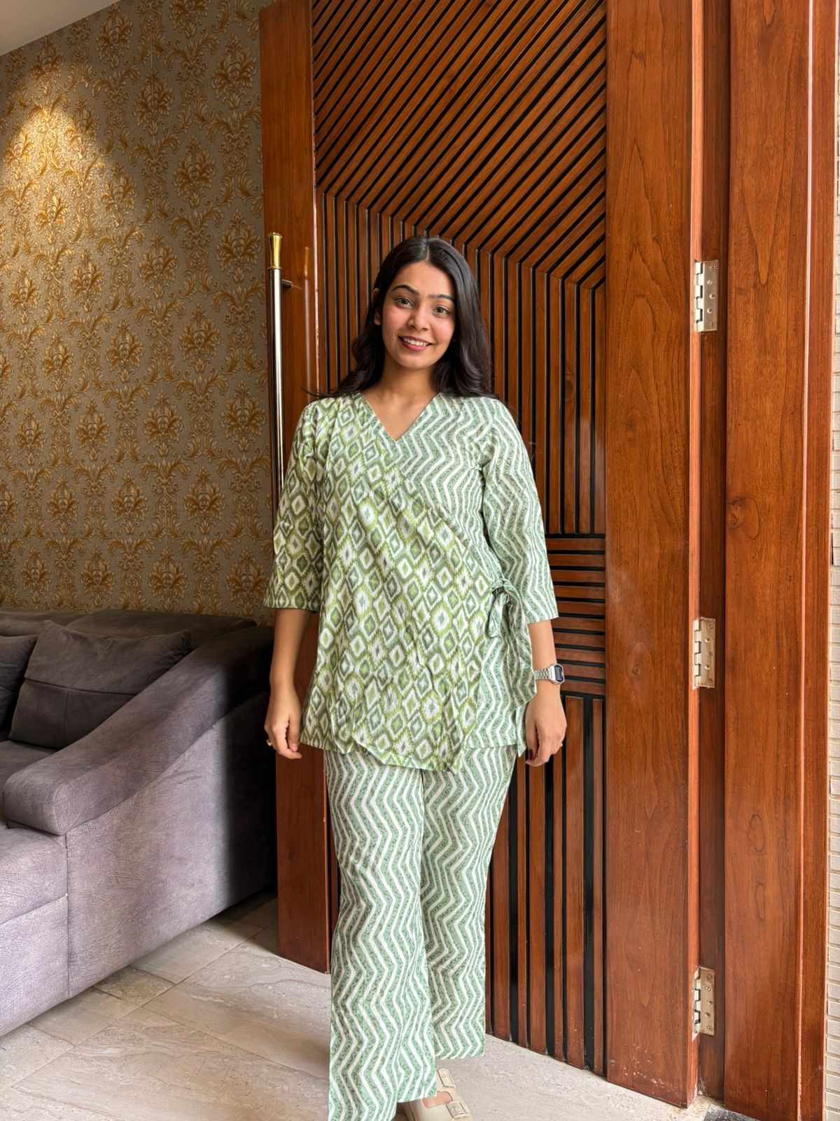 Angrakha Cotton Coordset