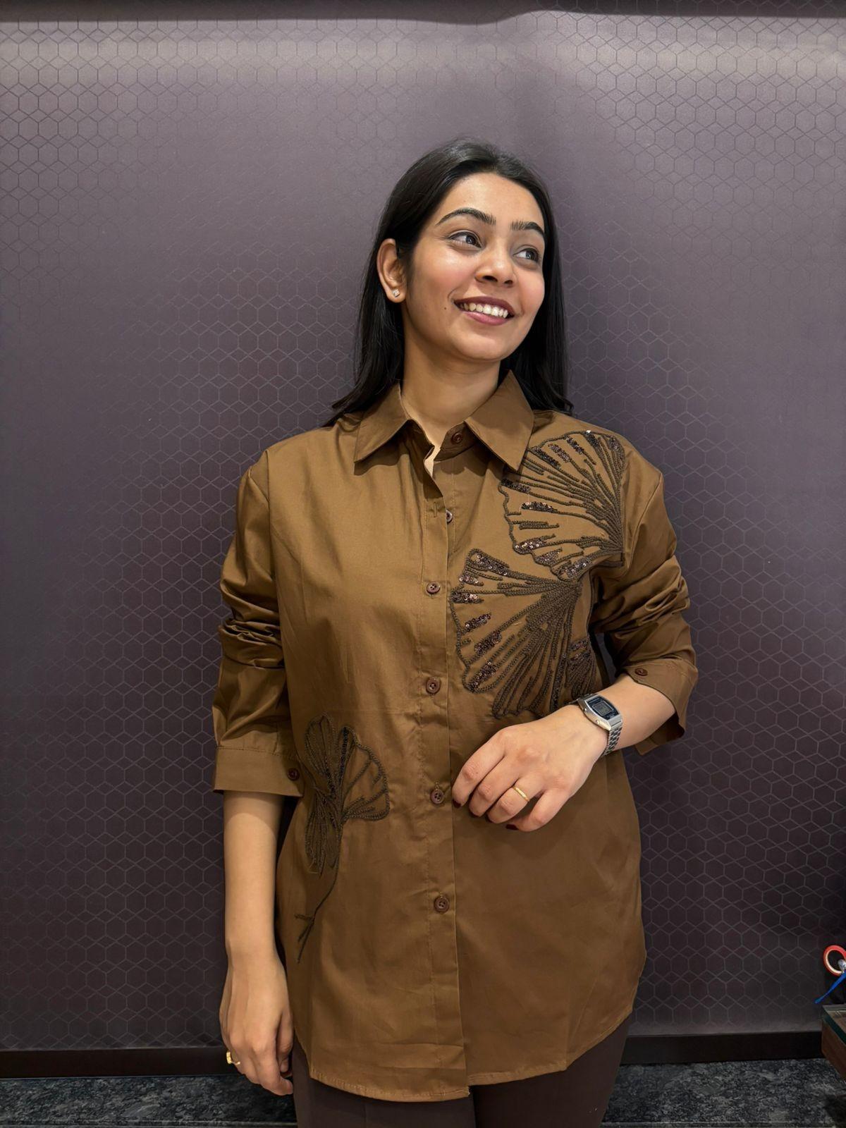 Embroidered Cotton shirt