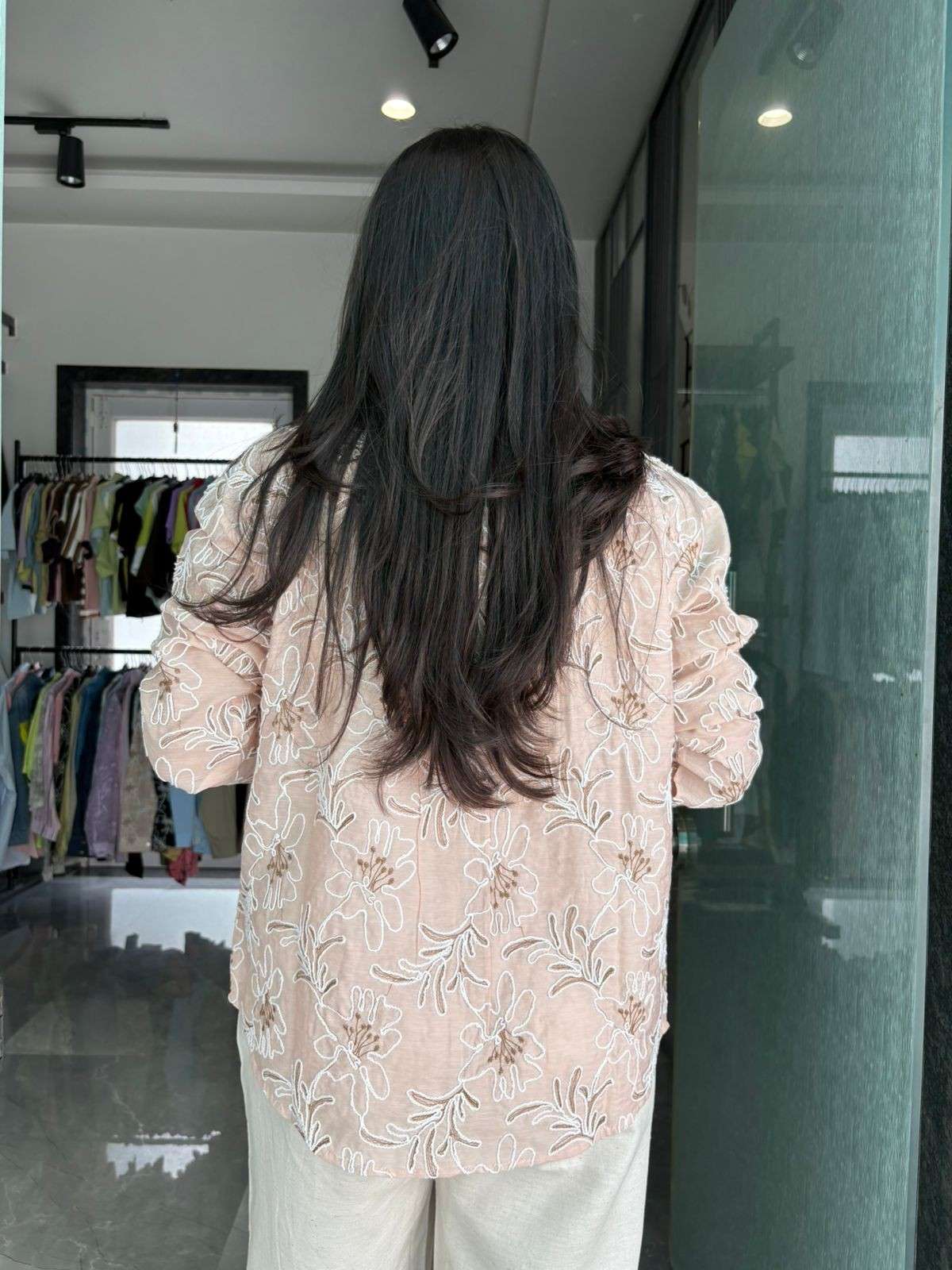 Embroidered Cotton Imported shirt