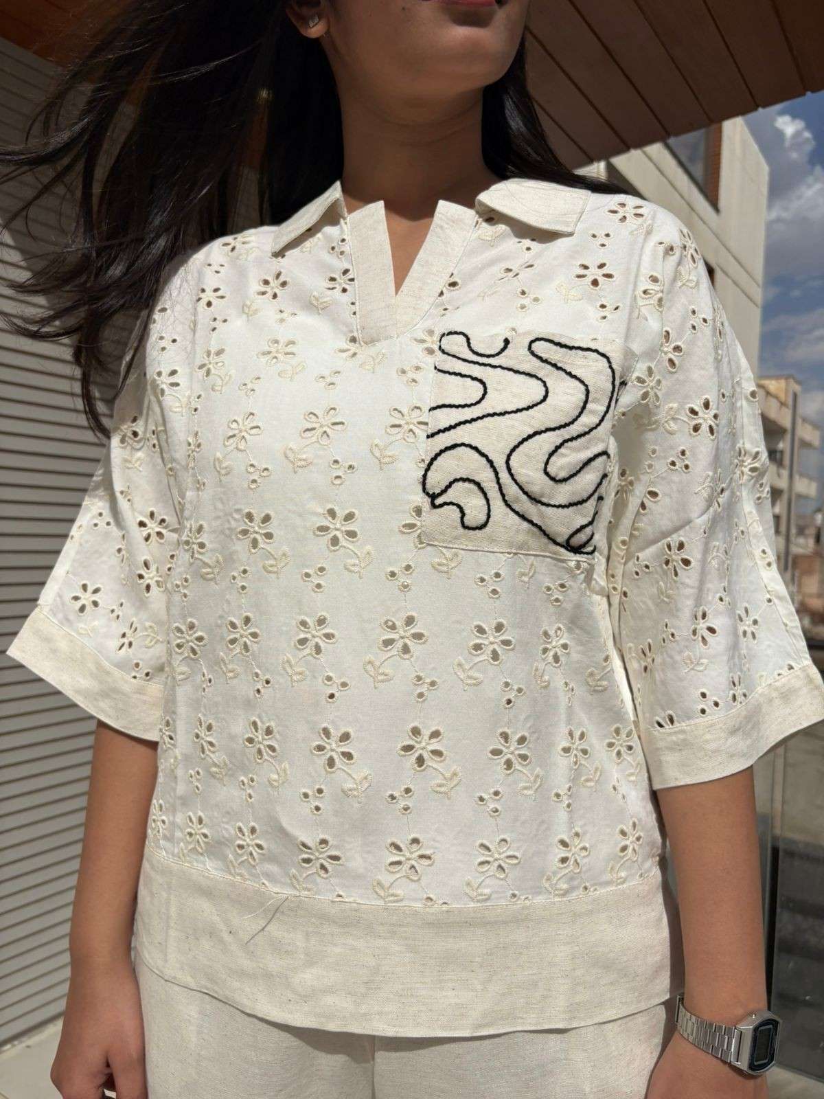 Cutwork Crop Coordset