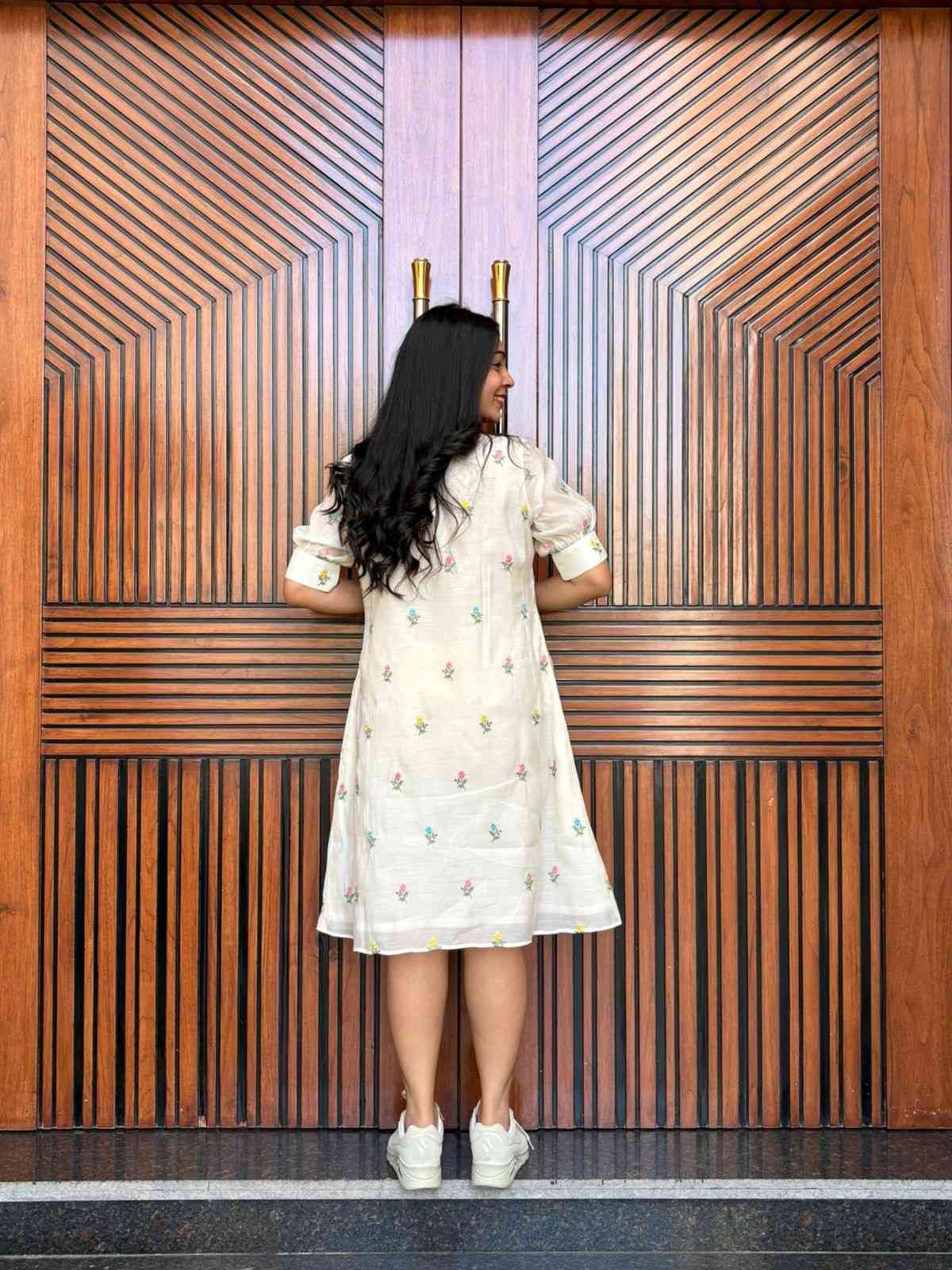 Embroidered A line Dress