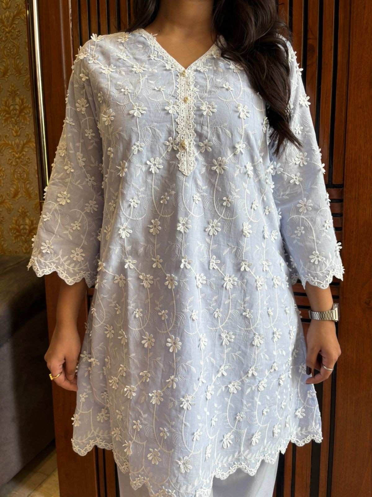 Applique Embroidered Coordset