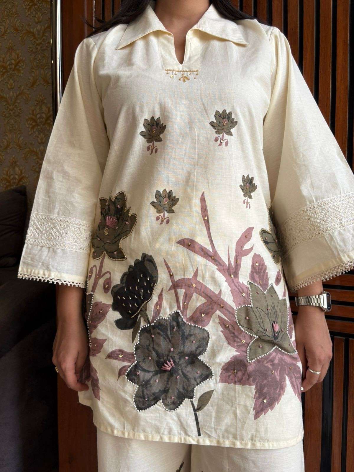 Printed Plazo Cotton coordset