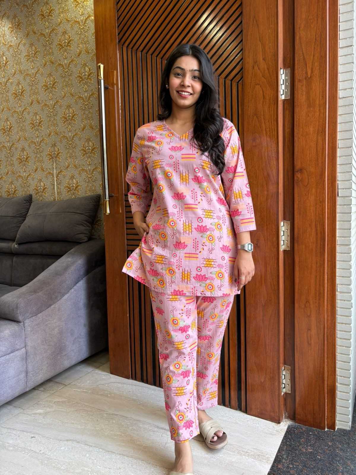Printed cotton coordset
