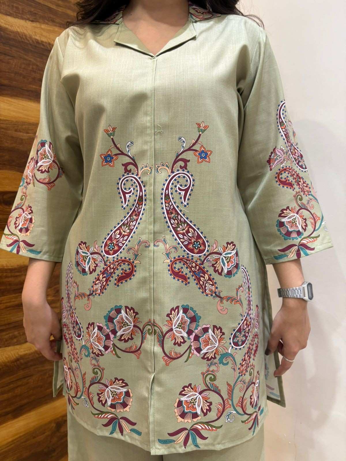 Printed Cotton blend Coordset
