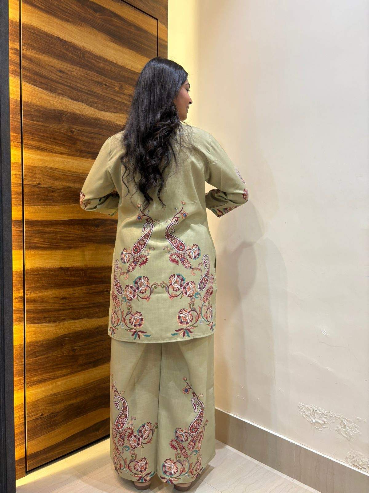 Printed Cotton blend Coordset
