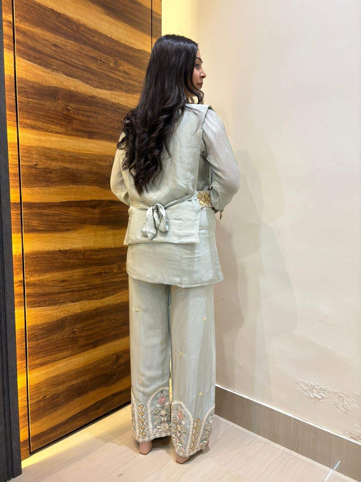 Embroidered 3pc Party wear Coordset