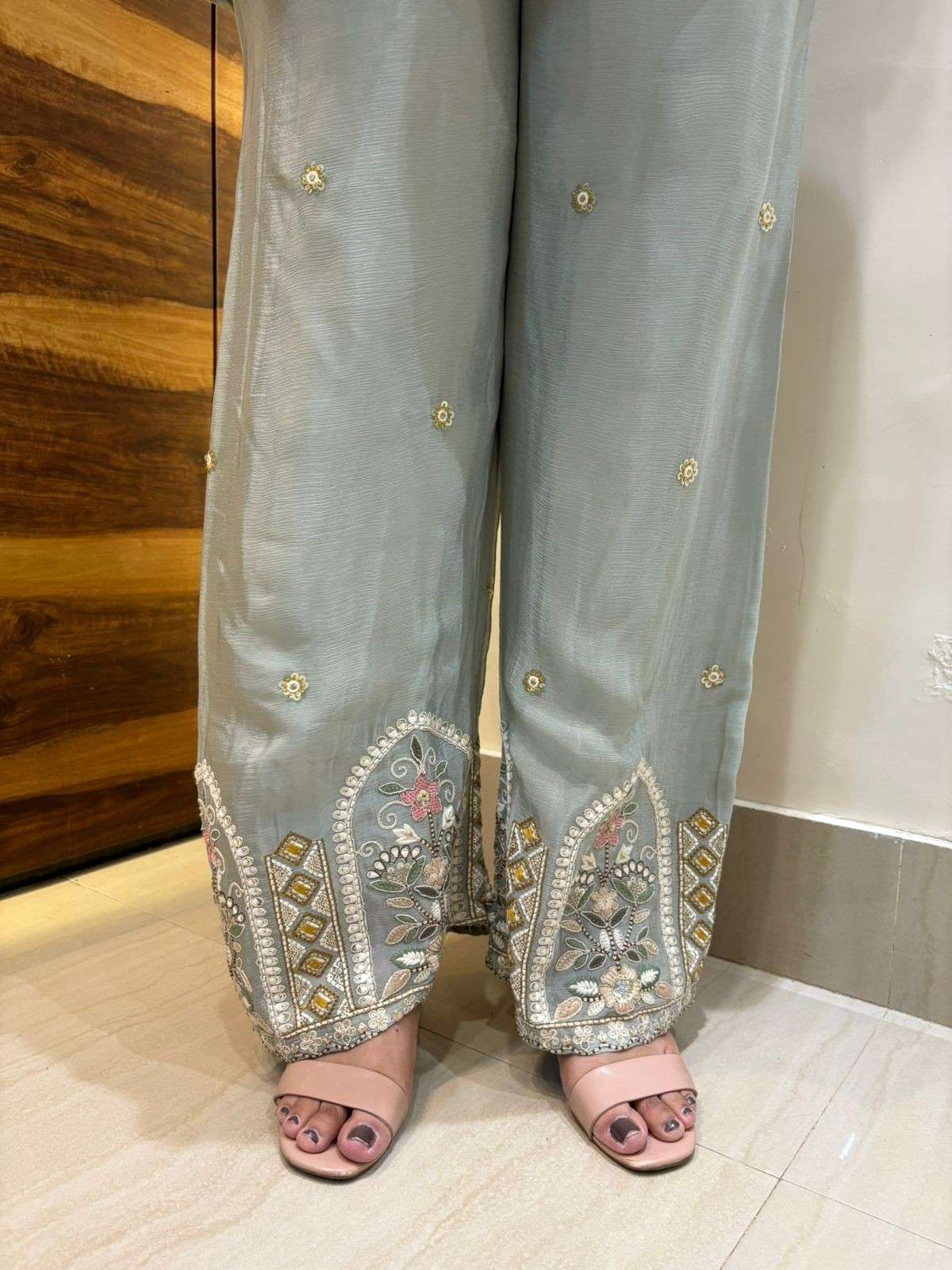 Embroidered 3pc Party wear Coordset