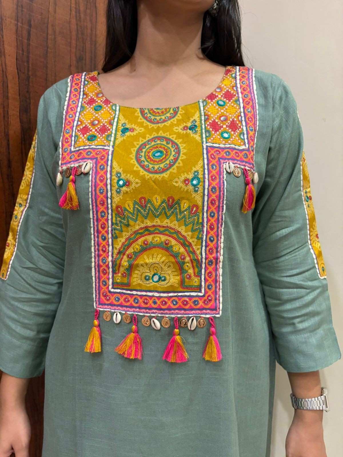 Linen Tunic plazo coordset