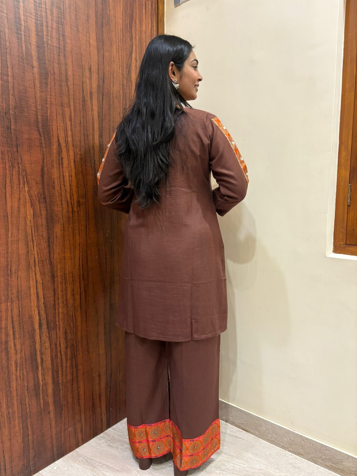 Linen Tunic plazo coordset