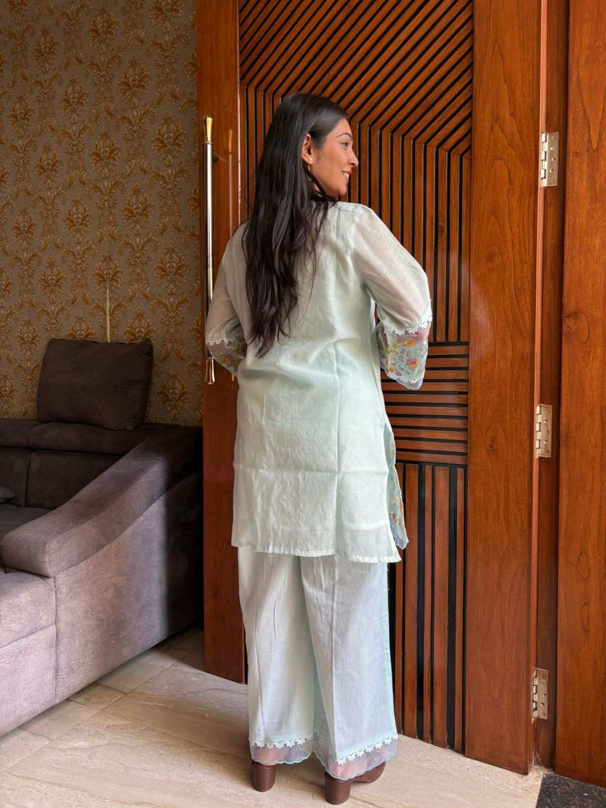 Pinteresty Chanderi Coordset