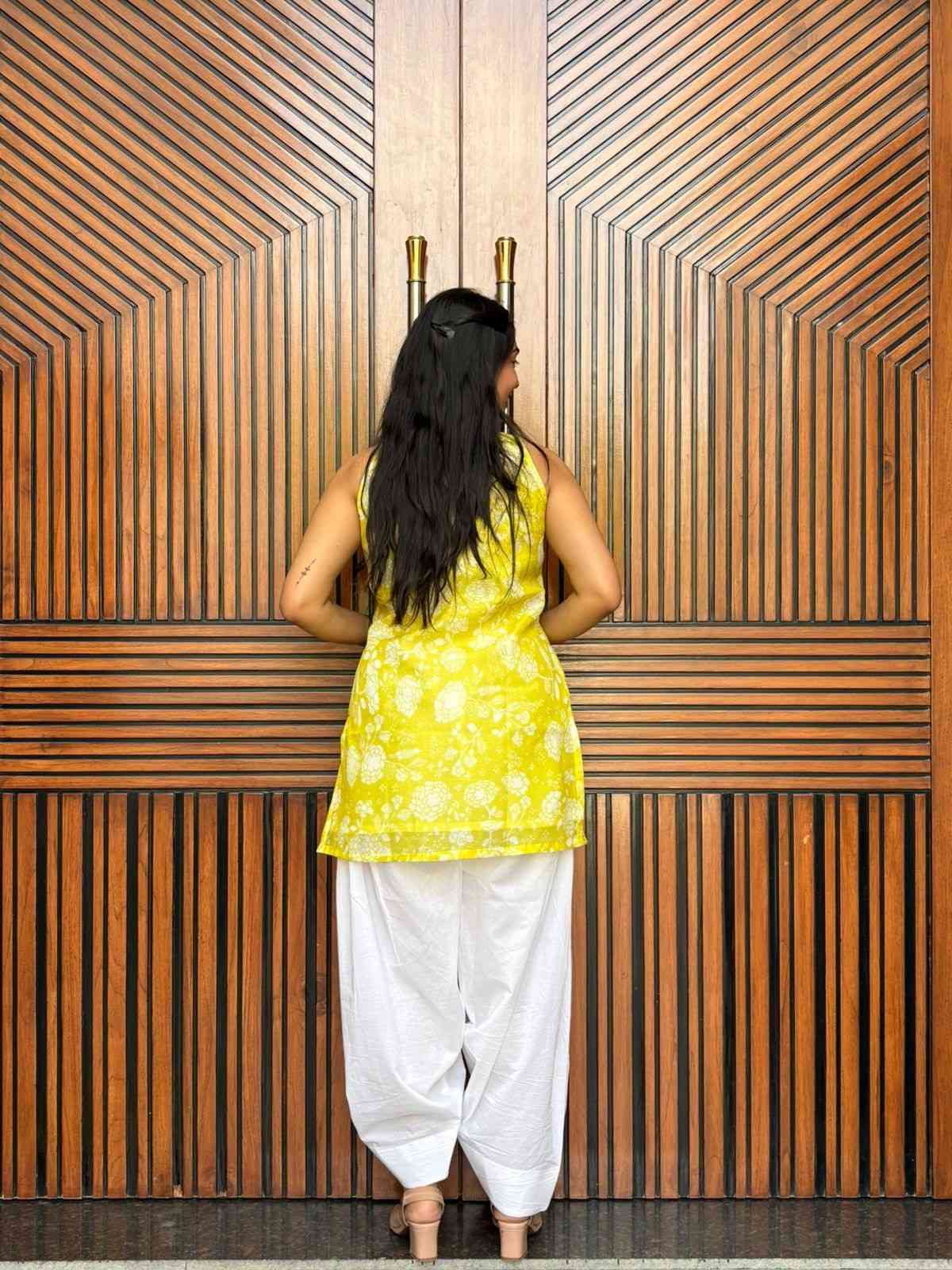 Farshi Cotton Sleeveless coordset