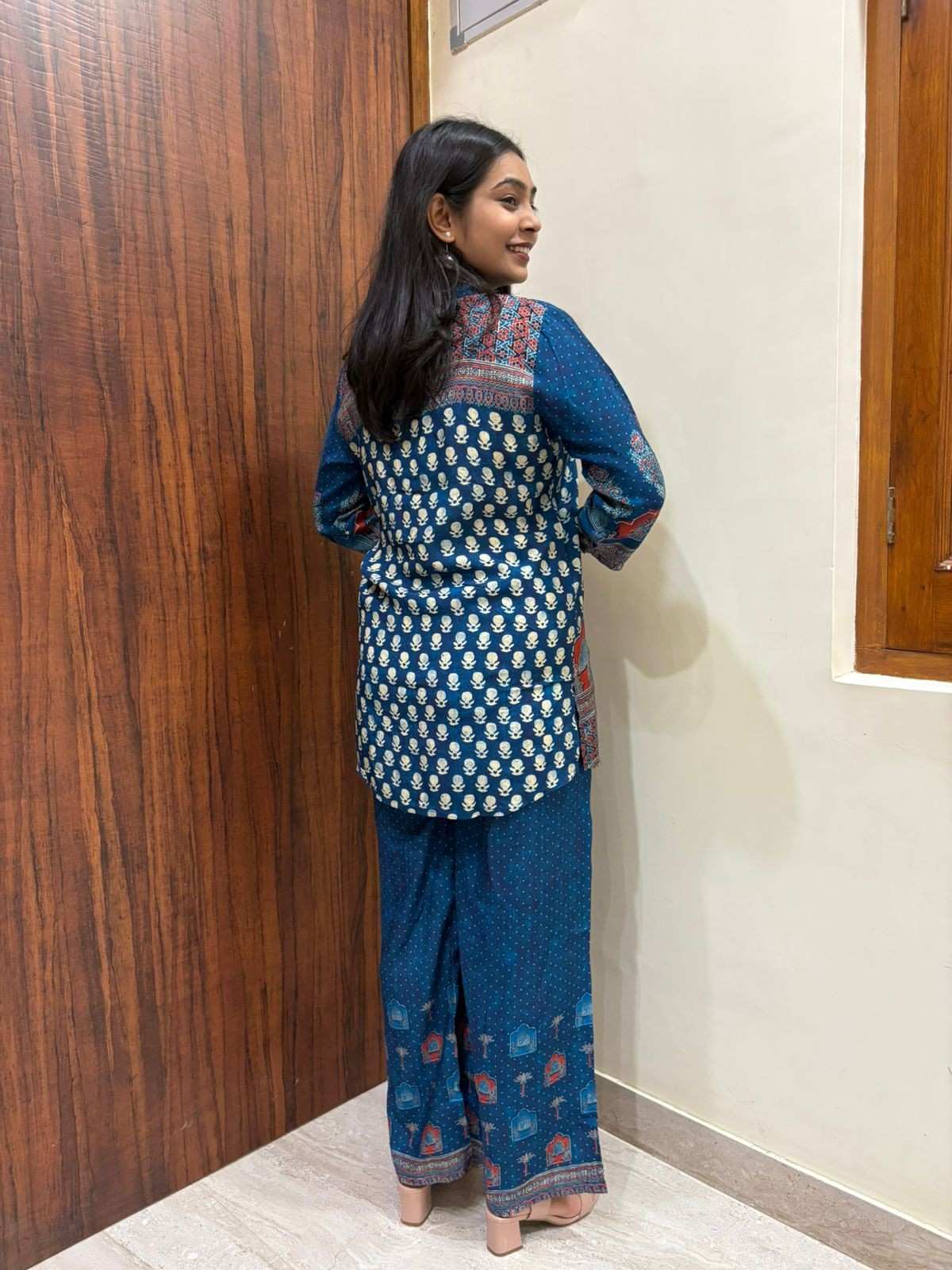 Muslin Digital Printed Coordset