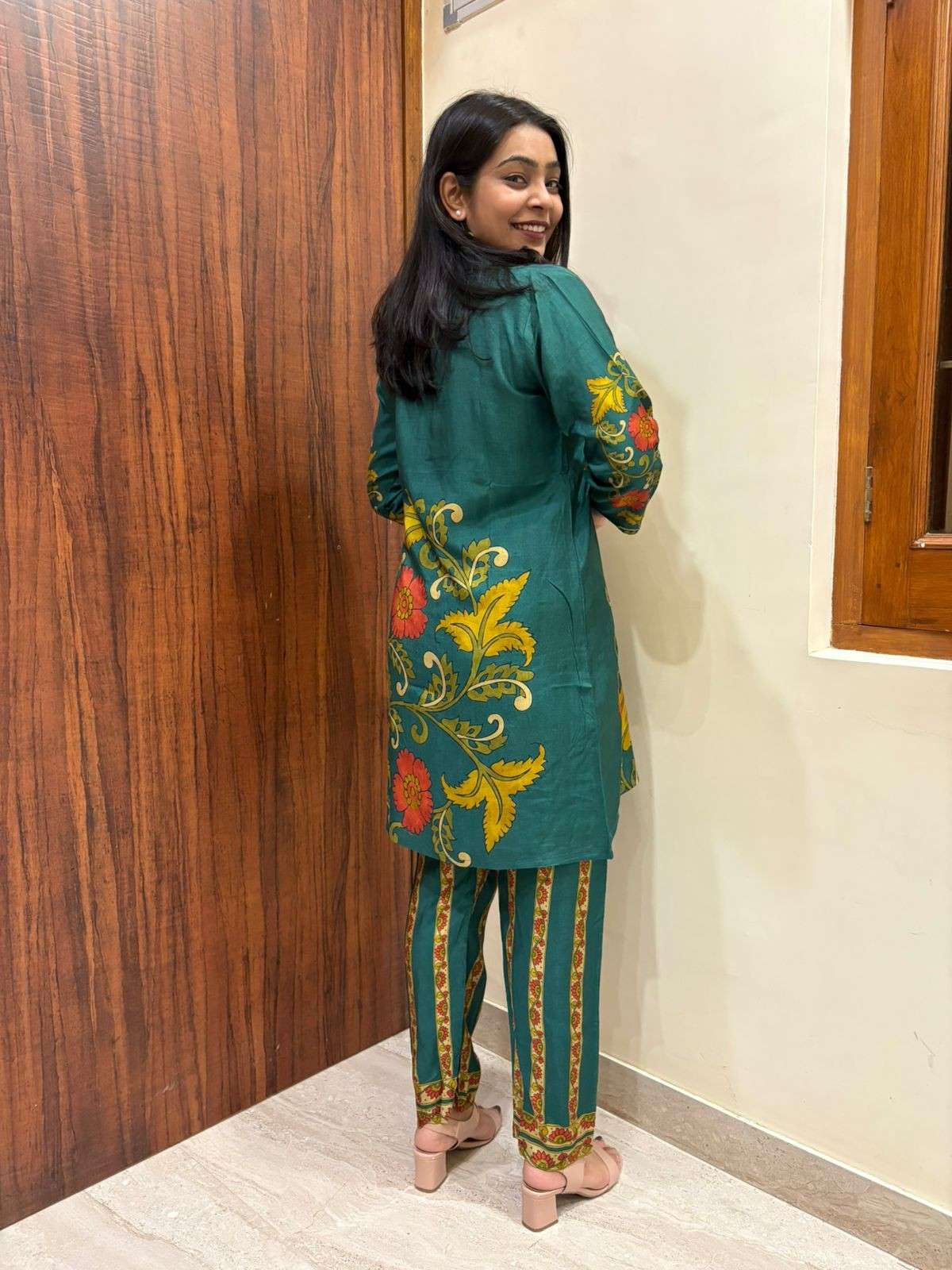 Muslin Digital Printed Coordset