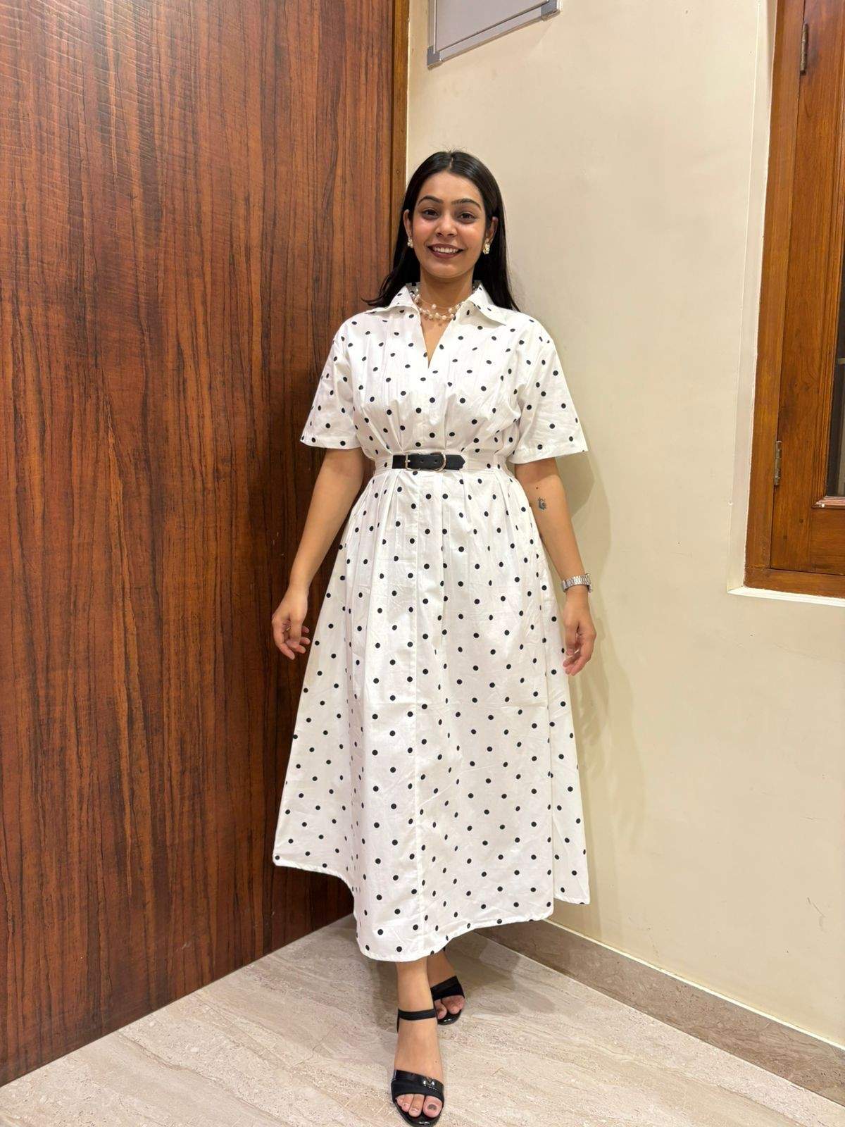 Polka Dott Cotton Dress