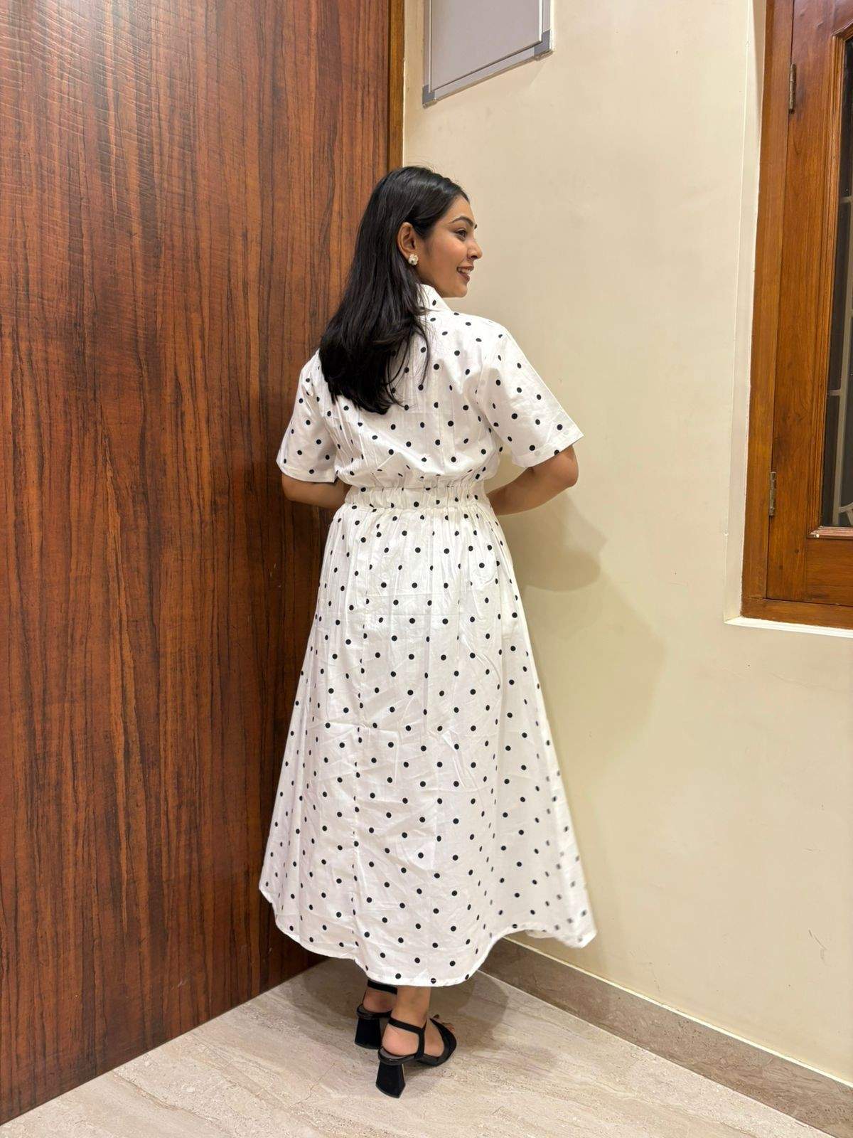 Polka Dott Cotton Dress