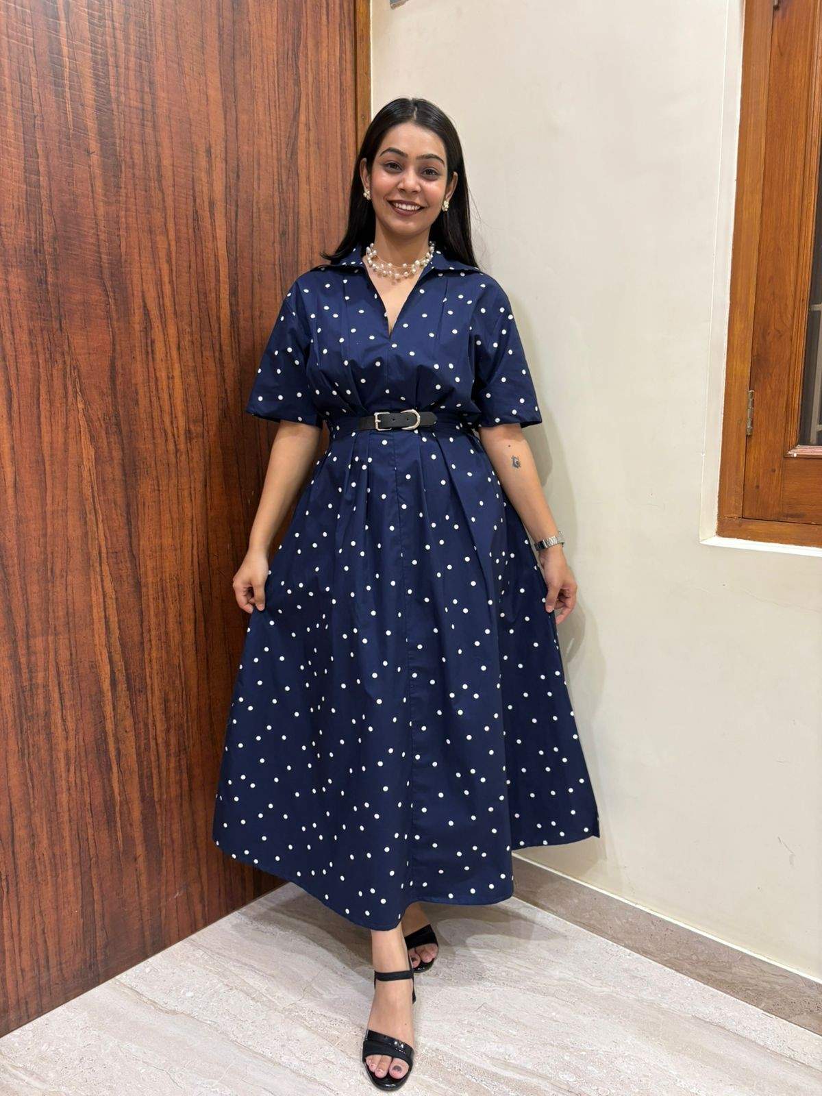 Polka Dott Cotton Dress