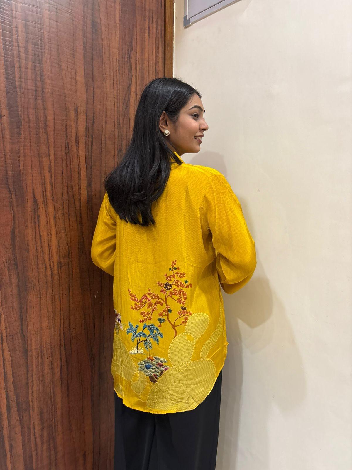 Muslin Crepe Printed Shirt