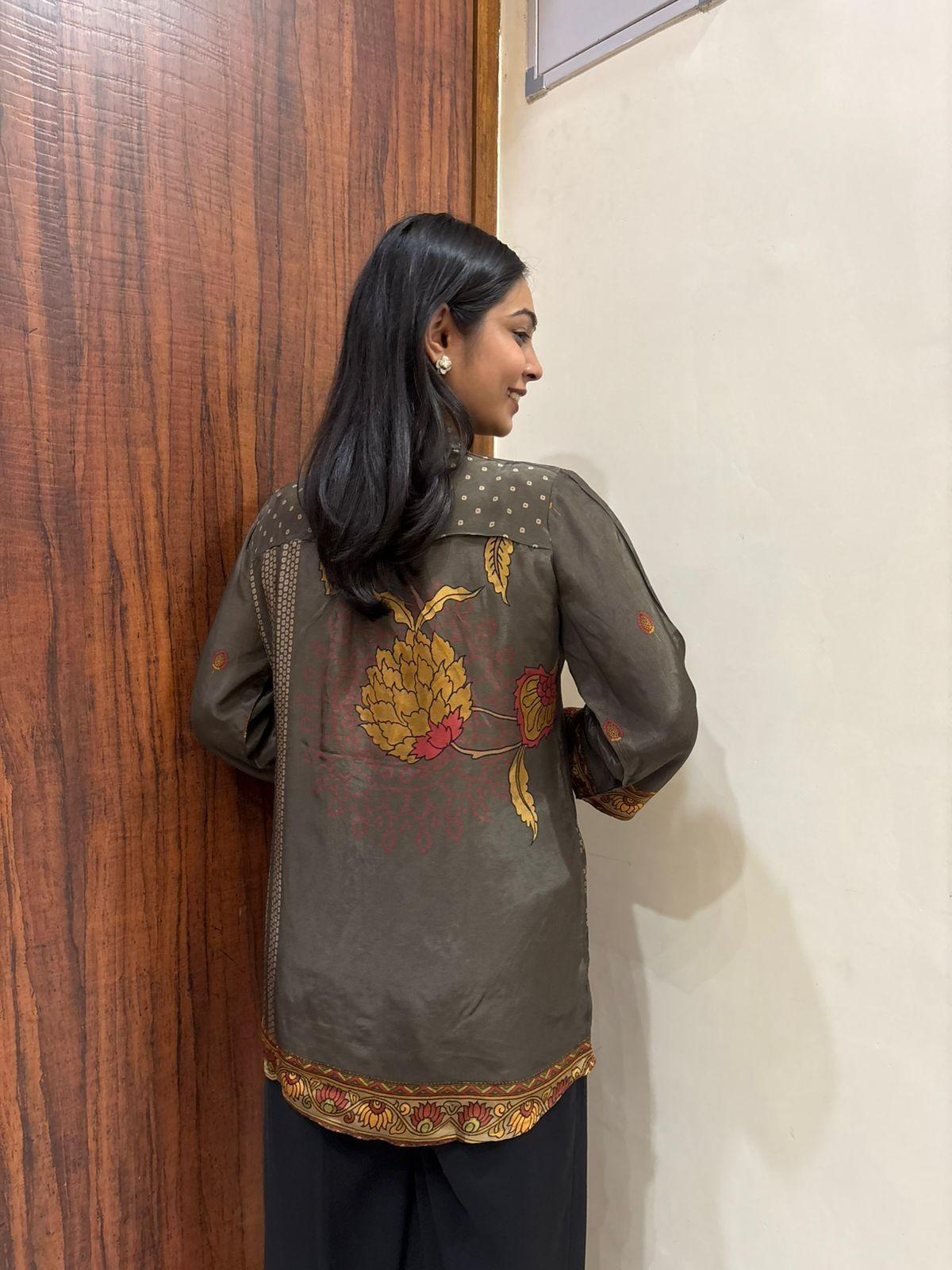 Muslin Crepe Printed Shirt