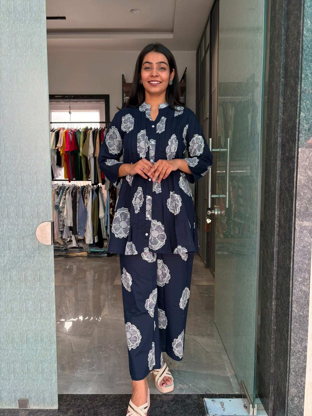 Cotton printed coordset