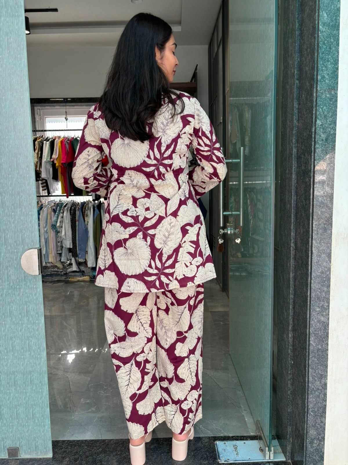 Cotton printed coordset