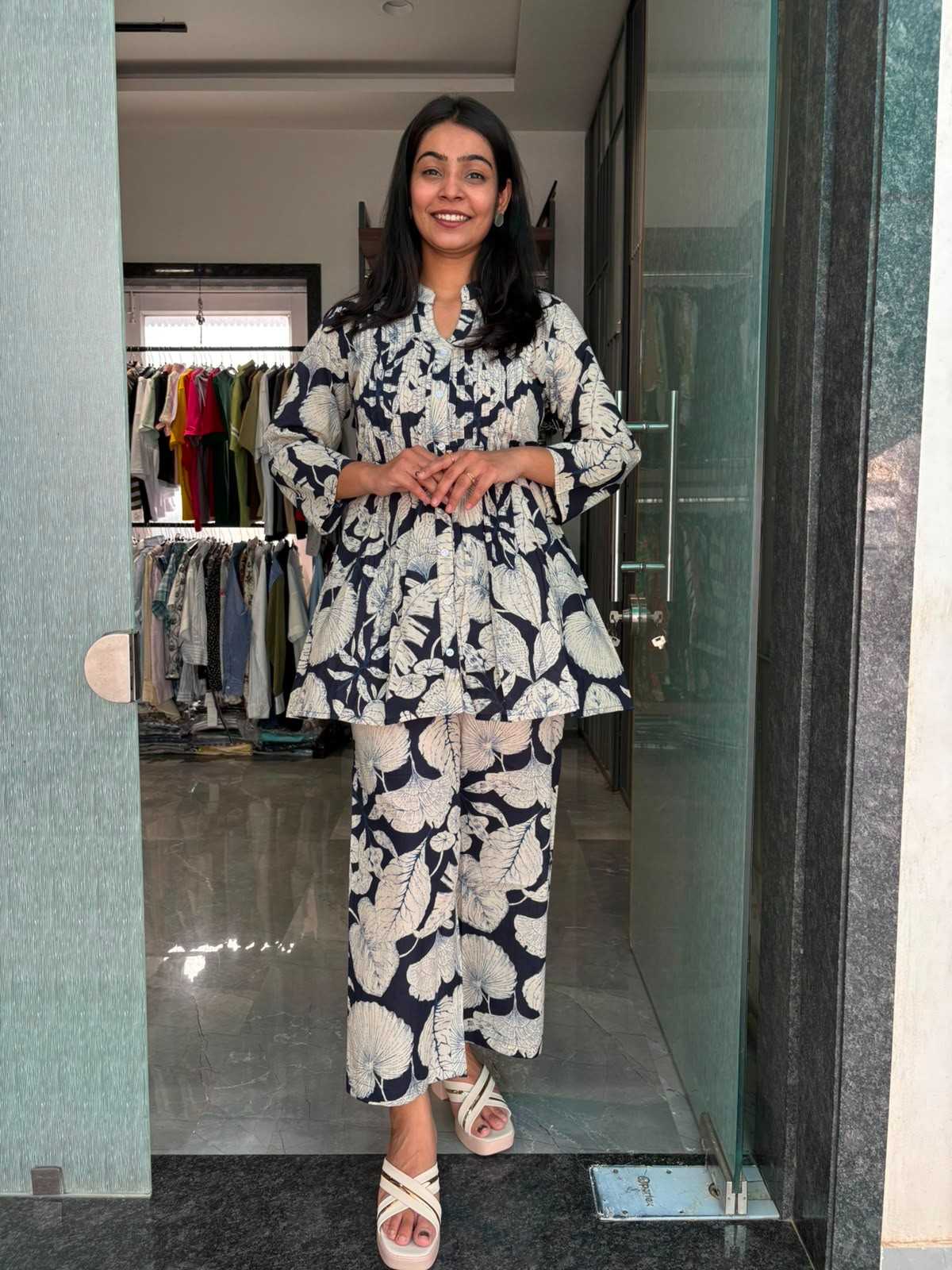 Cotton printed coordset