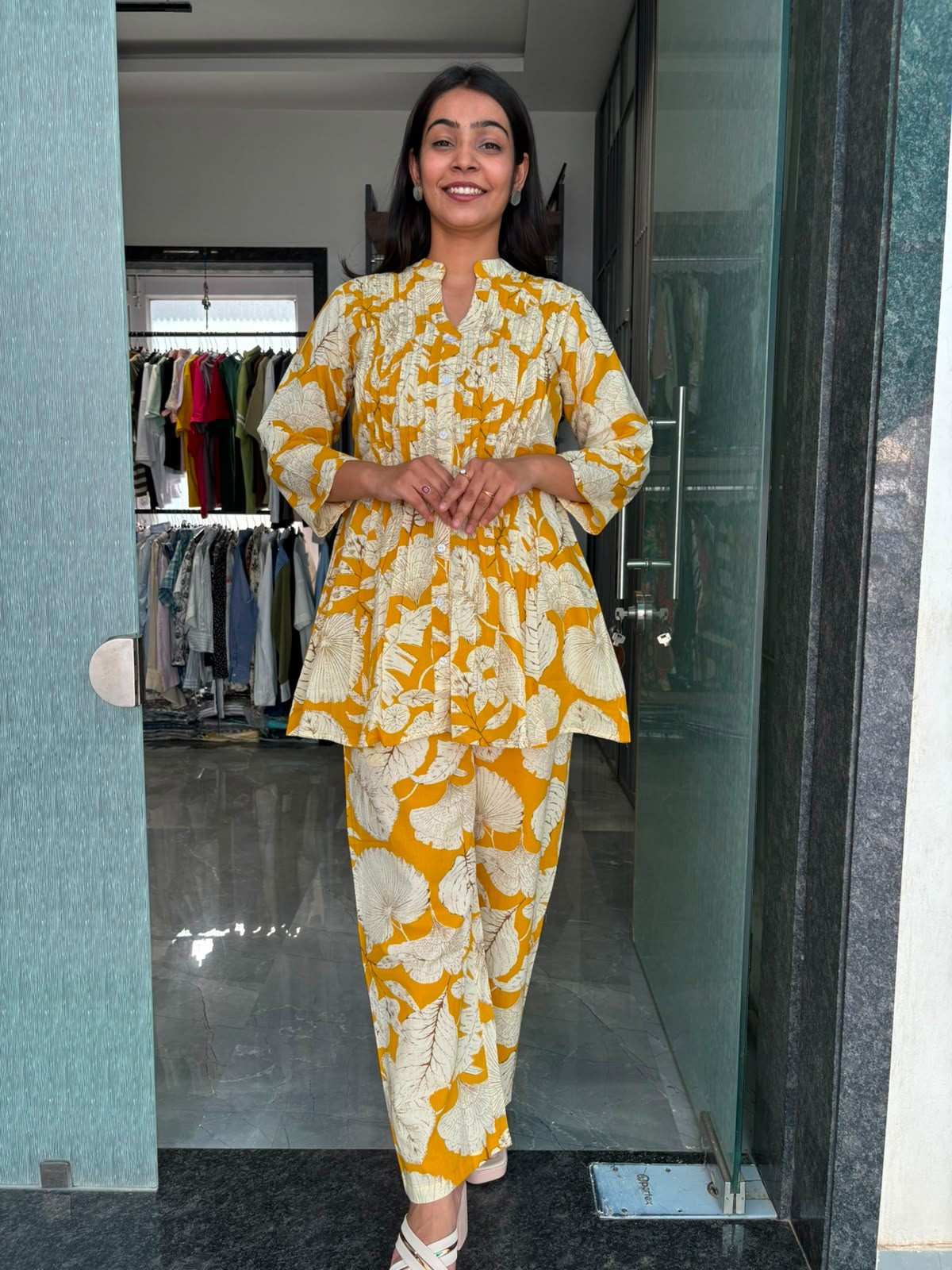Cotton printed coordset