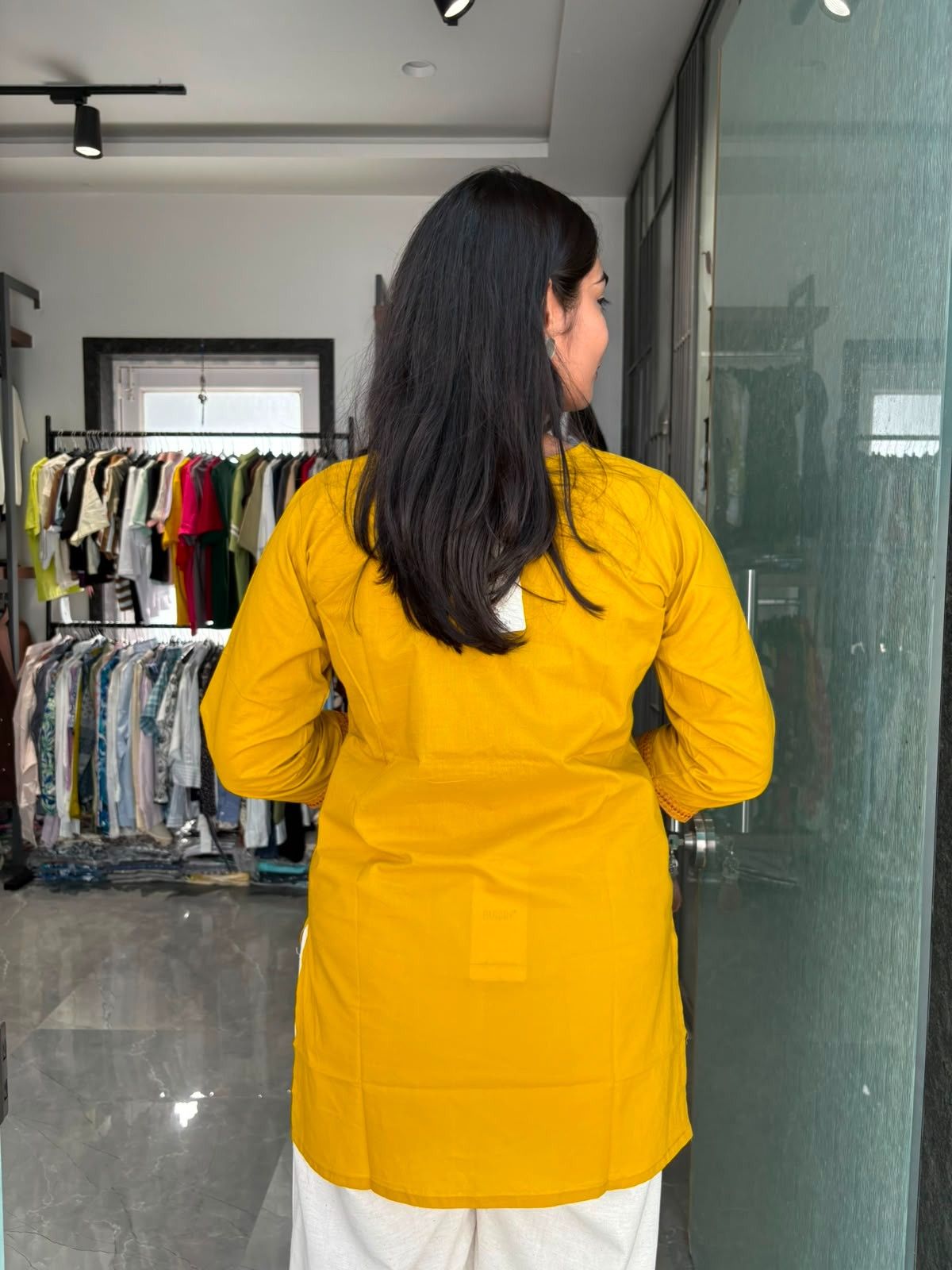 Embroidered Solid Tunic