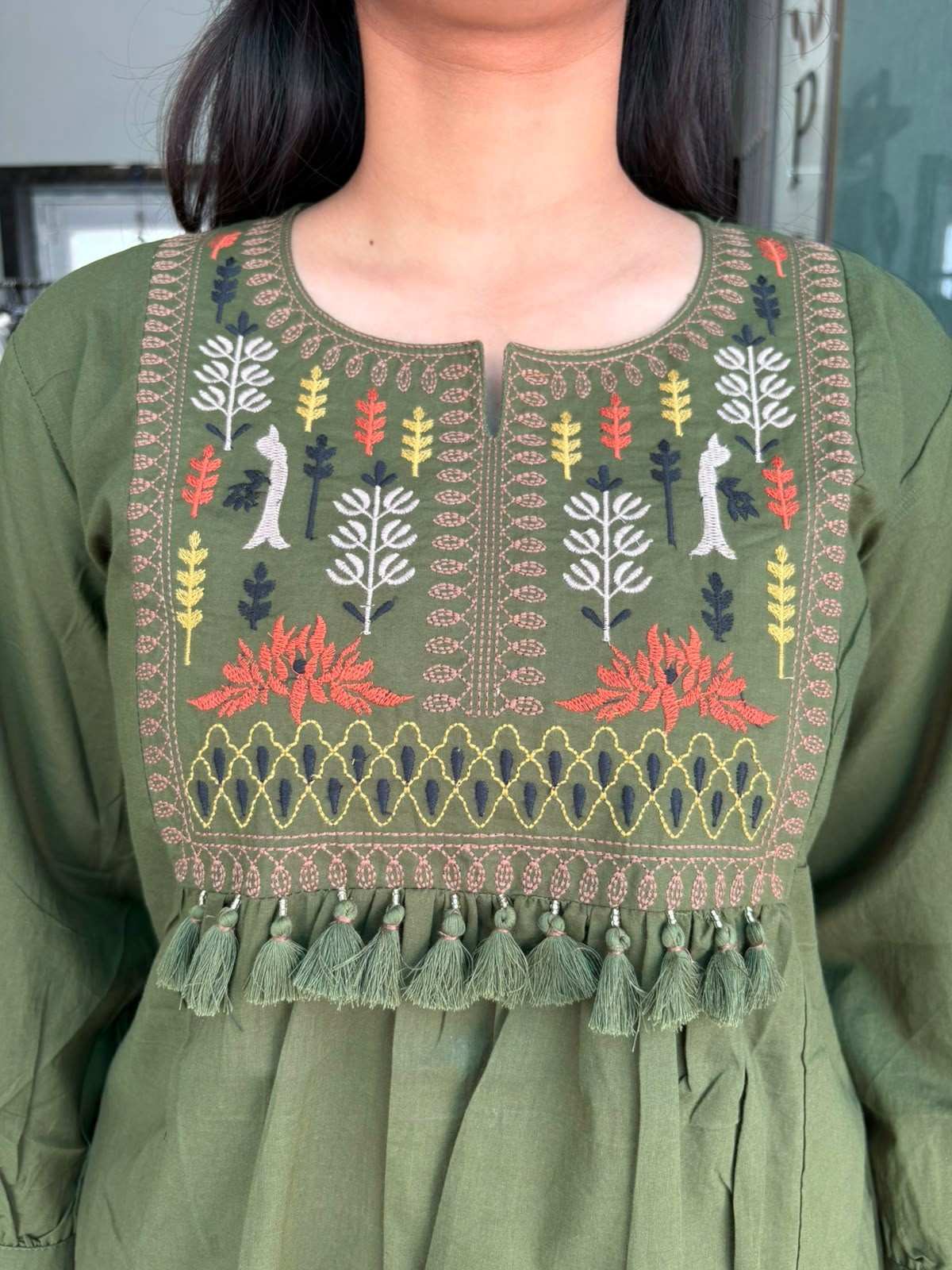 Embroidered Cotton tunic