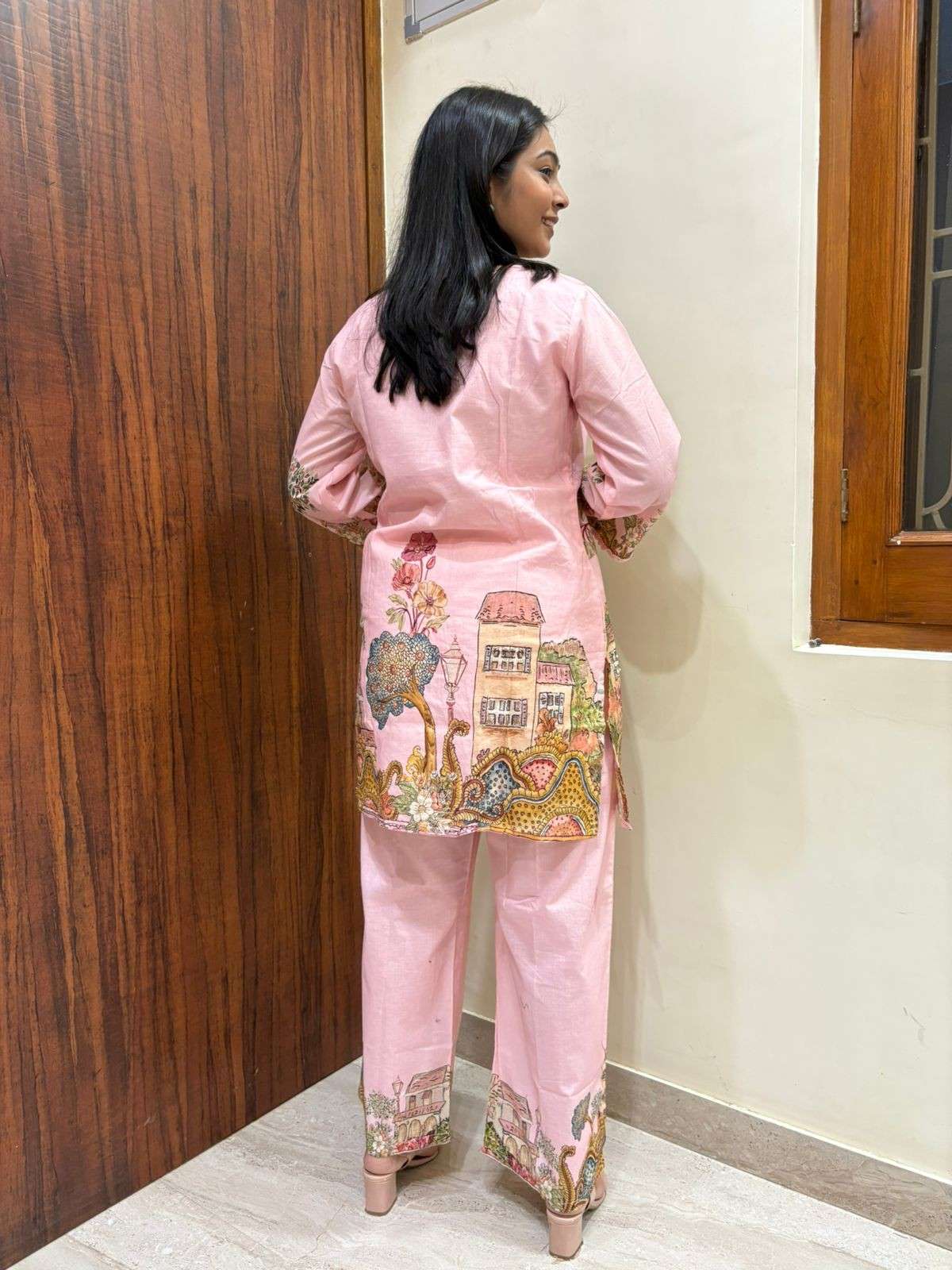 Mul cotton Printed Coordset