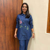 Denim Embroidered Coordset