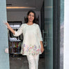 Cotton embroidered coordset