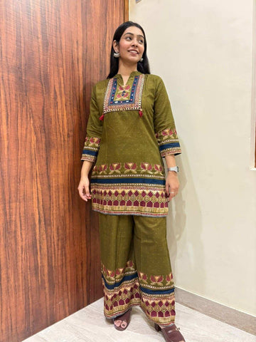 Premium Doriya cotton coordset