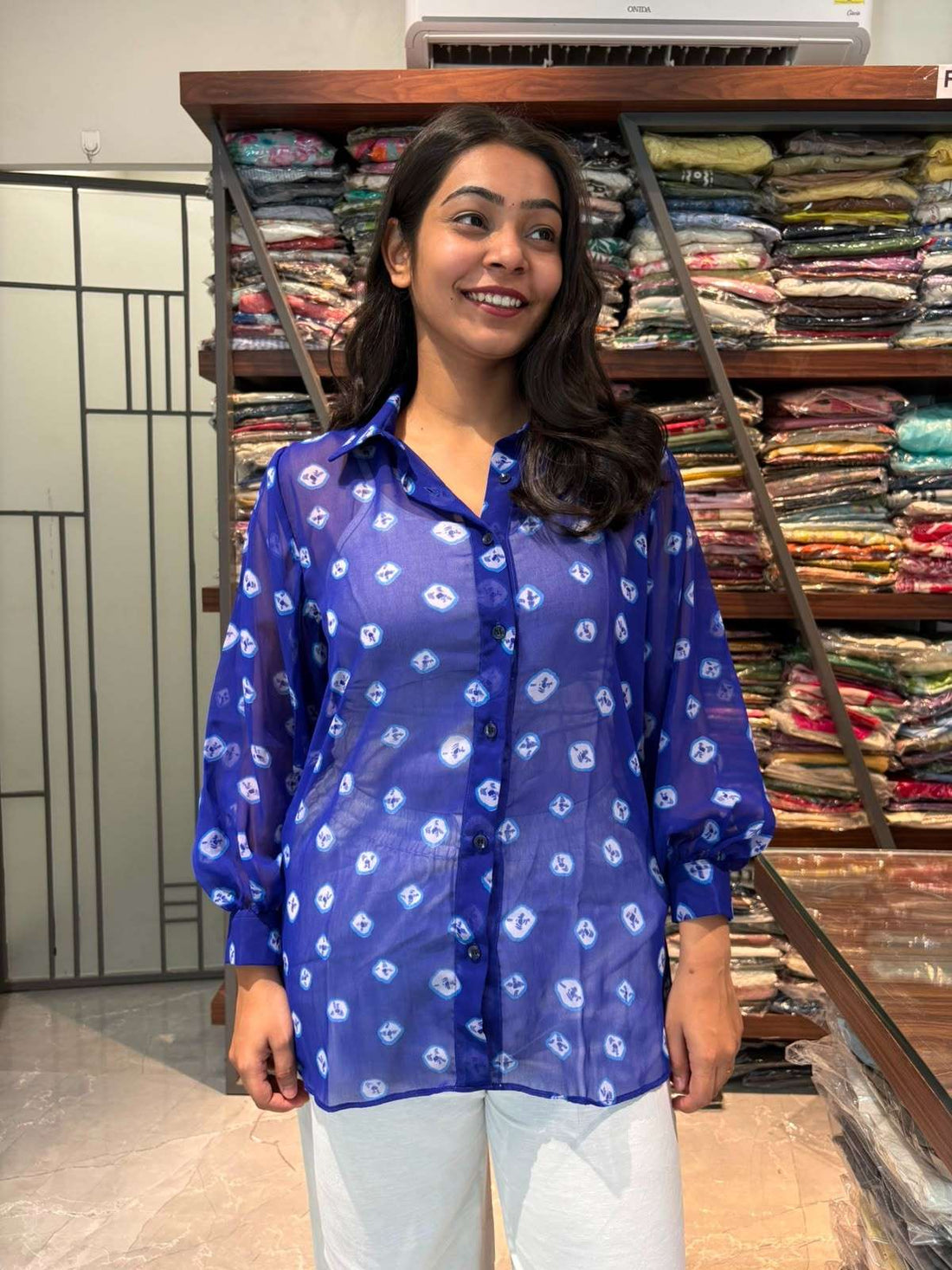 Bandhani Georgette Shirts