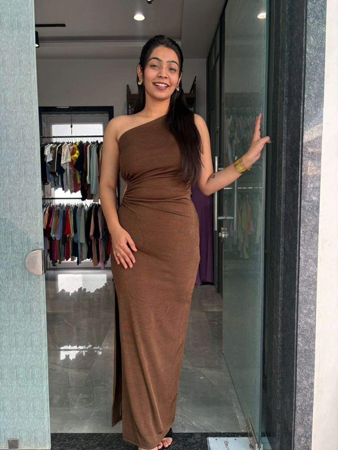 Bodycon One shoulder dress