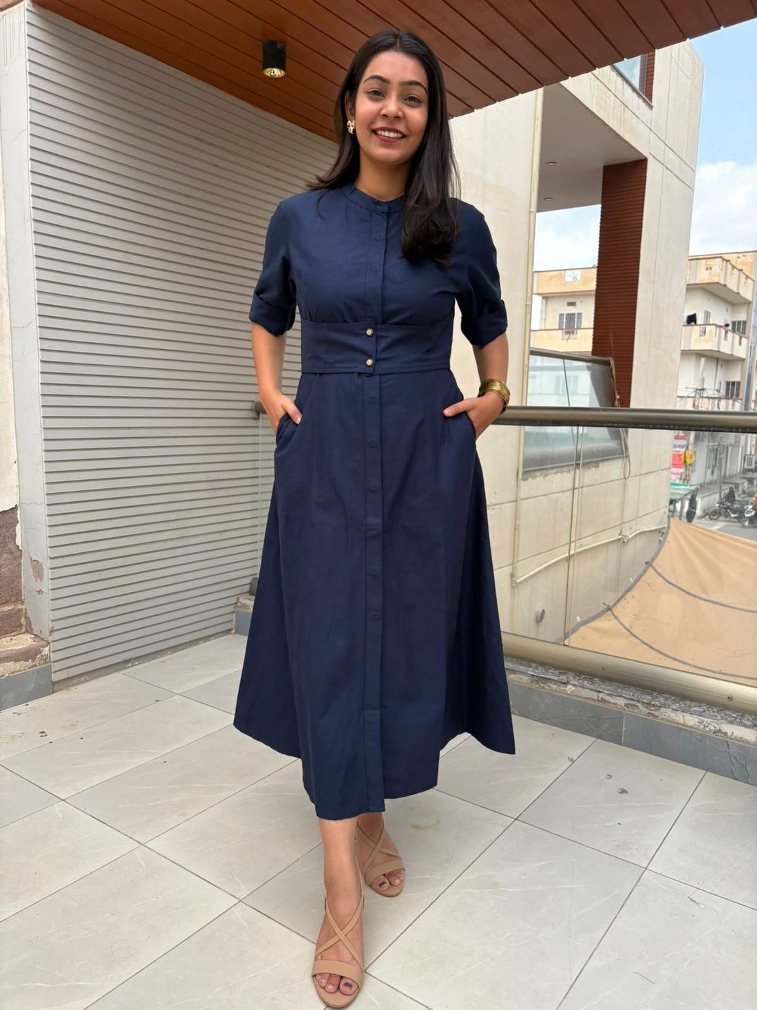 Midnight Muse Solid Dress
