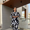 Cotton Printed semi long coordset