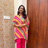 Leheriya Bandhej kaftan coordset