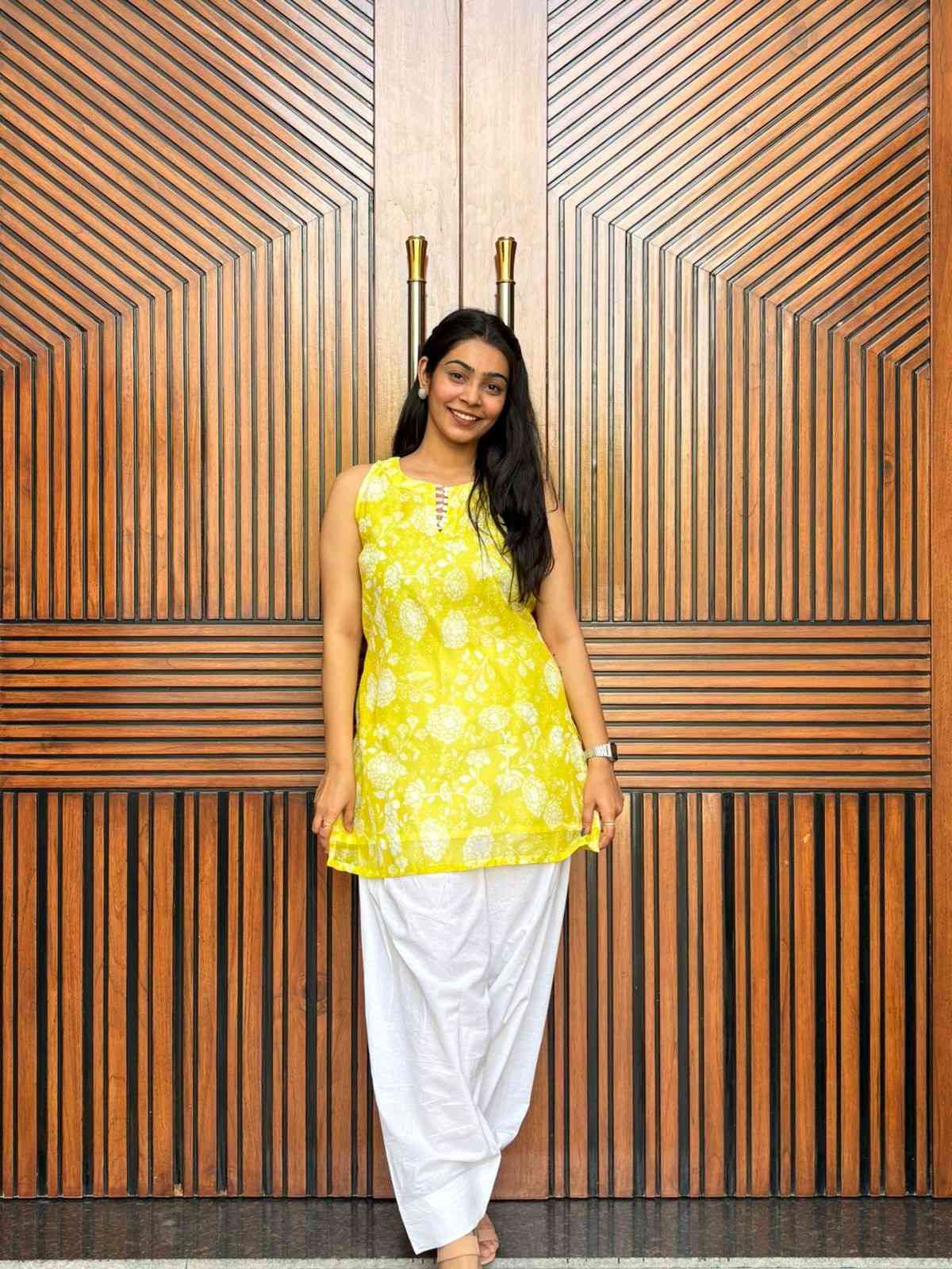 Farshi Cotton Sleeveless coordset