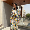 Satin kimono style coordset