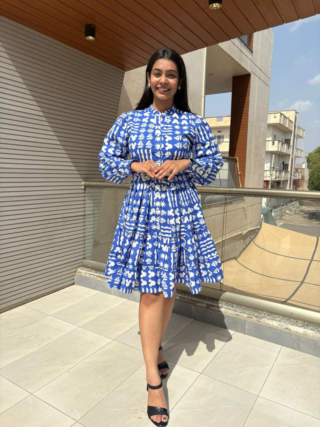 Printed Short Dress