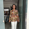 Printed Peplum Top