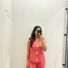 Sleeveless knitted coordset