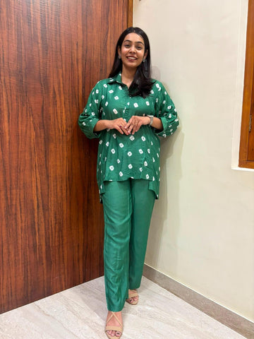 Bandhani Muslin coordset