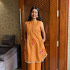 Sleeveless Bandhej Embroidered coordsrte