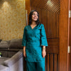 Shabnam Silk Teal coordset
