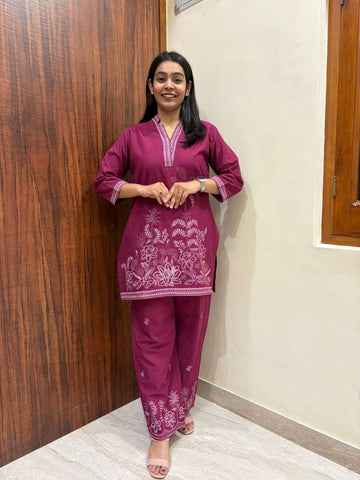 Cotton printed coordset